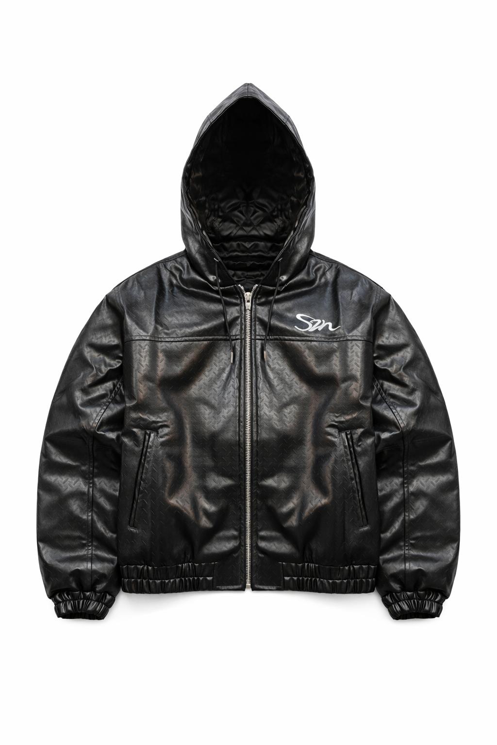 V1 Grid Leather Jacket