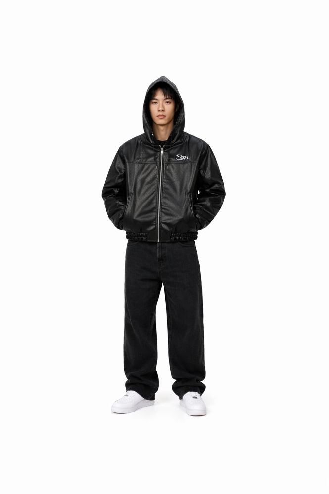 V1 Grid Leather Jacket