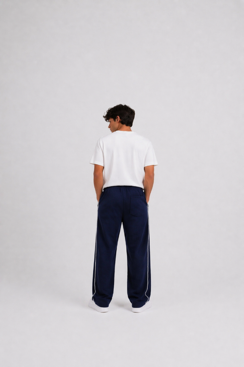 Navy Pipe Lined Sweats